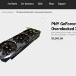 NVIDIA PNY GeForce RTX 2080 Ti XLR8 Pricing