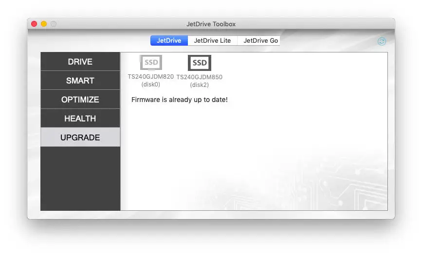 Transcend JetDriveToolbox for JetDrive 850 JetDrive 855