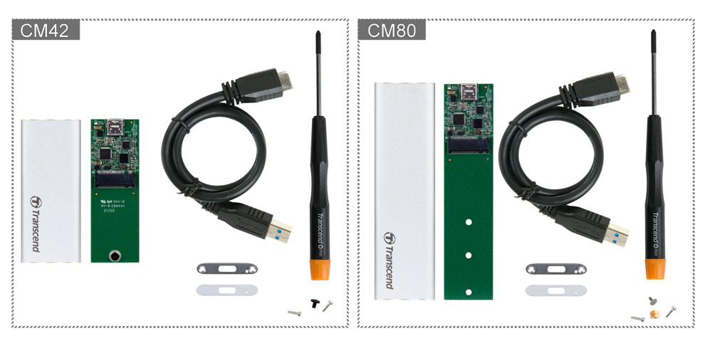 Transcend SSD Enclosure Kit UASP CM42 CM80