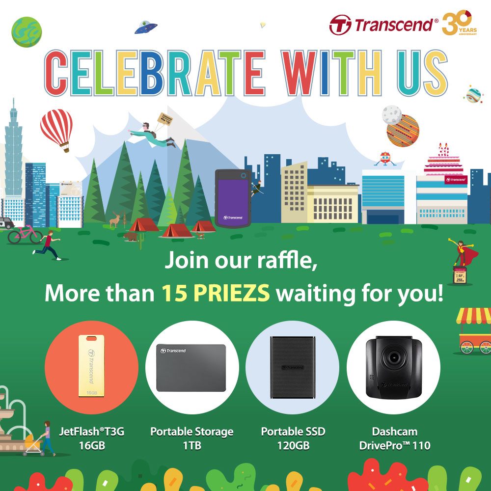 Transcend raffle for 30th anniversary lazada featured