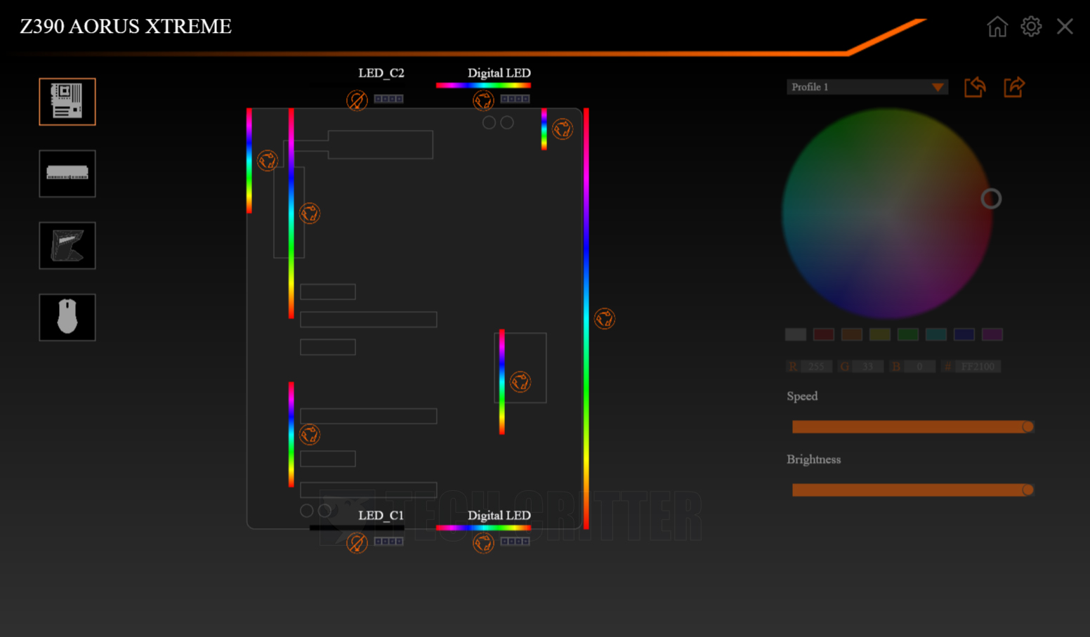 gigabyte z390 aorus xtreme RGB fusion demo