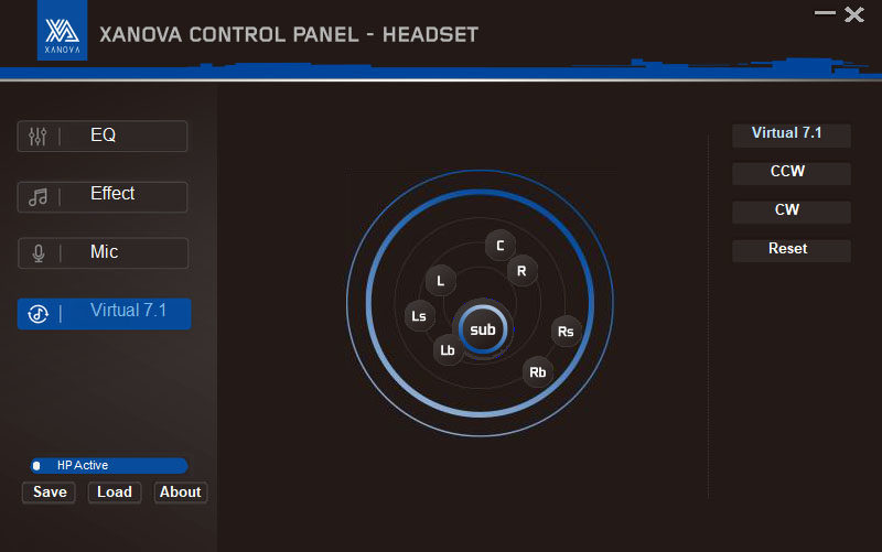GALAX XANOVA Juturna-U control panel