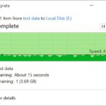 WD Black NVME SSD copy to NVMe SSD (Incompressible Test Data Set 1)