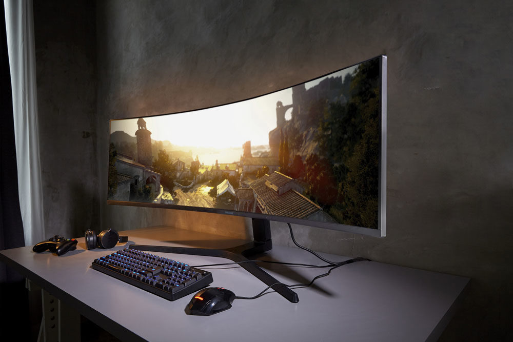 Samsung CRG9 super ultra-wide gaming monitor