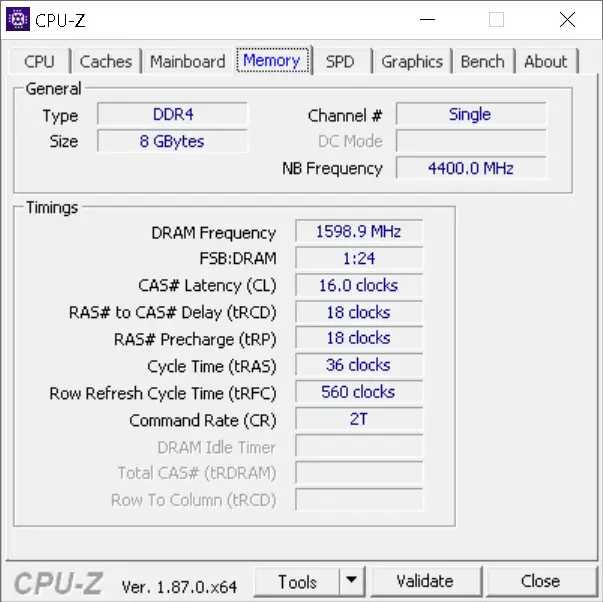 Transcend JetRam DDR4-2666 JM2666HLB-8G Patriot Viper DDR4 CPU-Z (1)