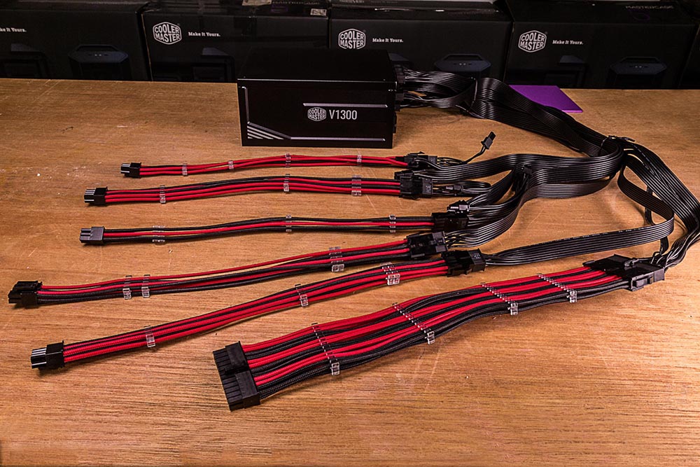 Cooler Master PSU Sleeved Extension Cable Kit_red 03