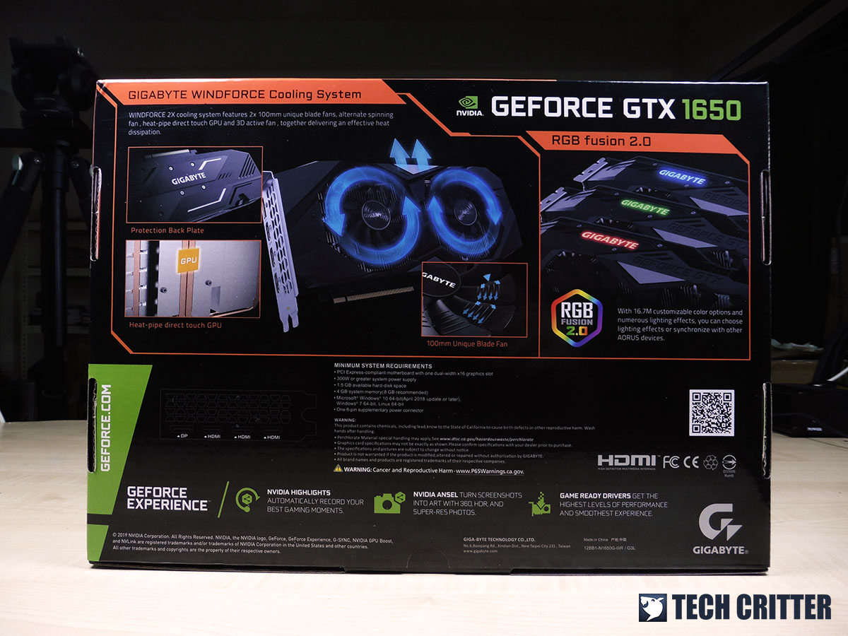 Gigabyte GTX 1650 Gaming OC (2)