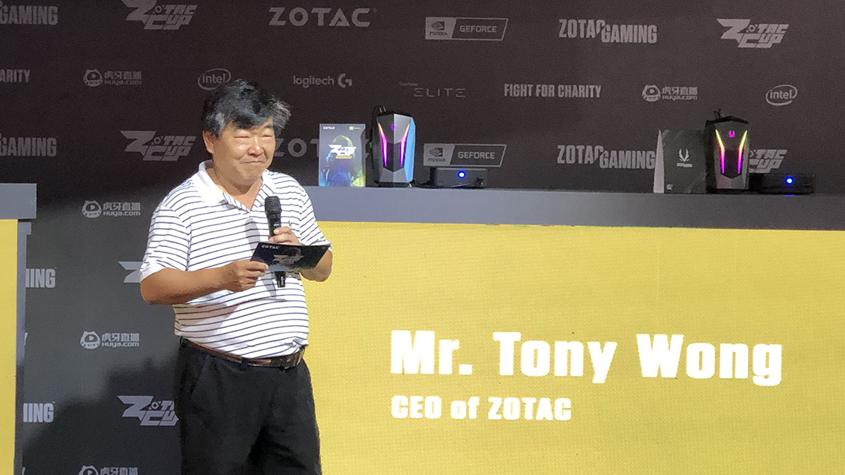ZOTAC CUP Computex 2019 Tony Wong CEO