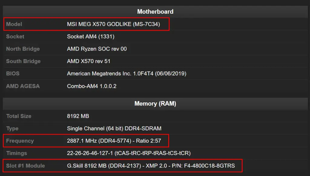 Trident Z Neo DDR4-5774 Record