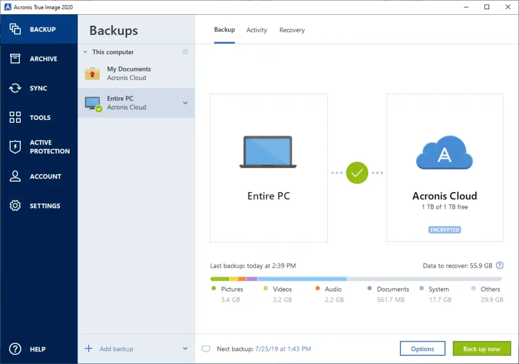 Acronis True Image 2020