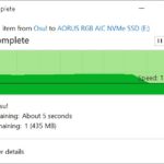 AORUS NVMe Gen4 SSD File Copy (To Gen3 SSD)