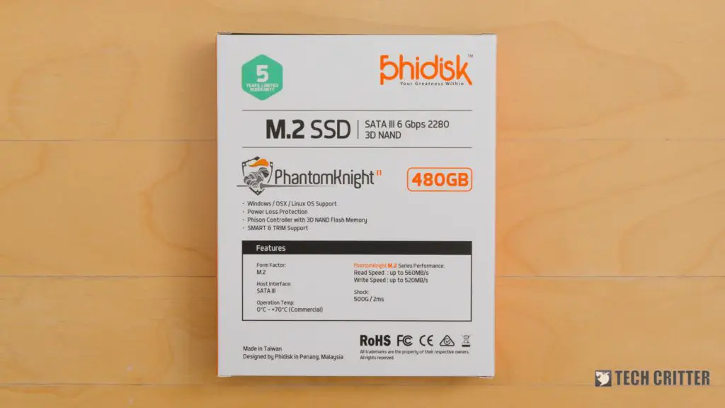 Phidisk PhantomKnight 480GB