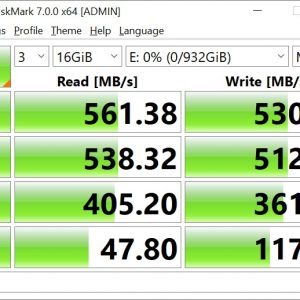 Crystaldiskmark Samsung 860 EVO 16GB (1)