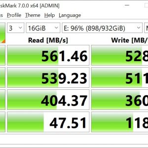 Crystaldiskmark Samsung 860 EVO 16GB (2)