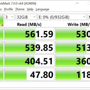 Crystaldiskmark Samsung 860 EVO 32GB (1)