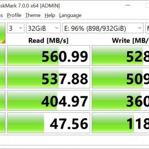 Crystaldiskmark Samsung 860 EVO 32GB (2)