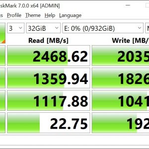 WD Blue SN550 CrystalDIskMark 32GB 1