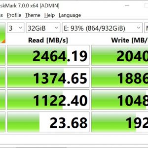 WD Blue SN550 CrystalDIskMark 32GB 2