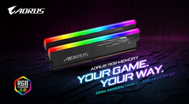 Gigabyte AORUS RGB MEMORY 4400MHz Featured