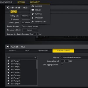 Corsair RGB K95 Platinum XT iCUE Software 8