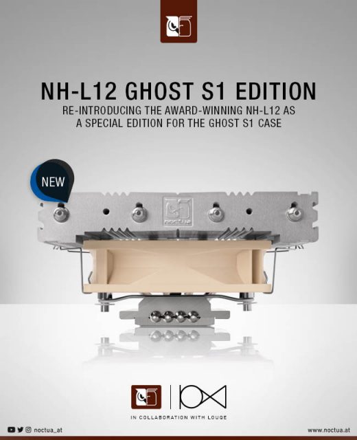Louqe Noctua NH L12 Special Edition For Ghost S1 Case
