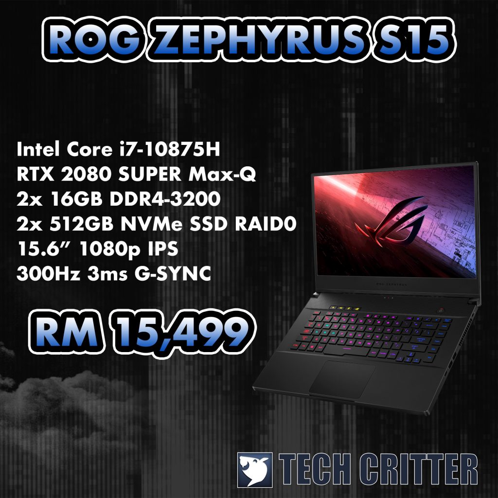 ROG Zephyrus S15 Specs