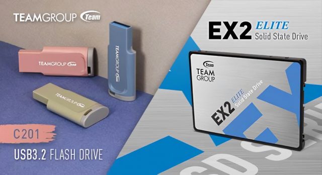 TEAMGROUP announces EX series SSD and C201 Impression USB Flash Drive