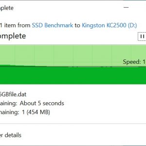 Kingston KC2500 Copy From SSD 16GB