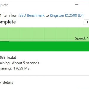 Kingston KC2500 Copy From SSD 32GB