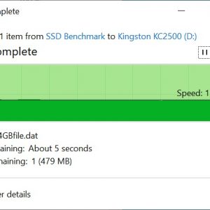 Kingston KC2500 Copy From SSD 64GB