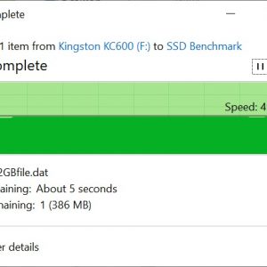 Kingston KC600 32GB file copy to SSD 2
