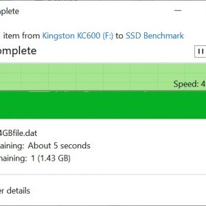 Kingston KC600 64GB file copy to SSD 2