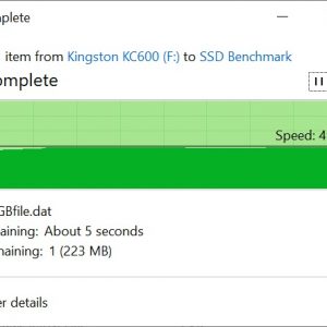 Kingston KC600 8GB file copy to SSD 2