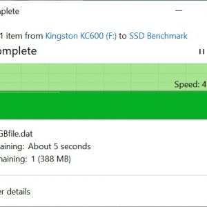 Kingston KC600 8GB file copy to SSD