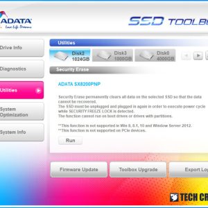 ADATA XPG SX8200 SSD Toolbox 3