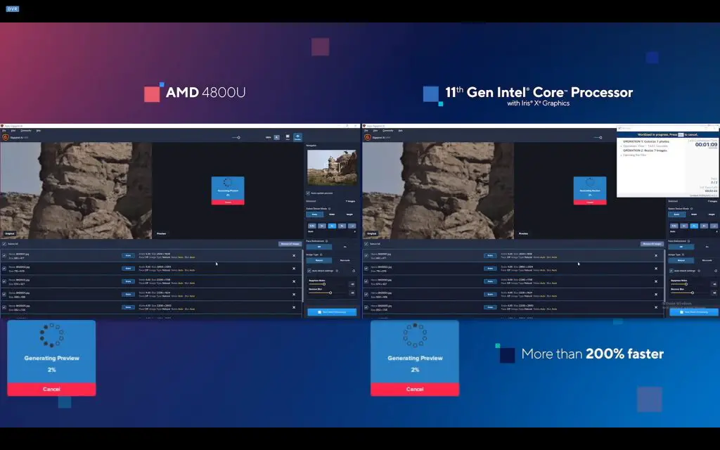 Intel 11th Gen CPU 12