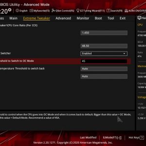 ASUS ROG CROSSHAIR VIII DARK HERO BIOS Dynamic OC Switcher 1