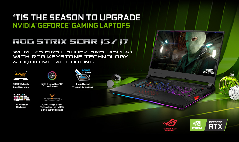 NVIDIA GeForce ASUS Republic of Gamers ROG Holiday Promotion
