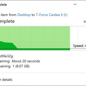 T Force Cardea II Copy From SSD 32G