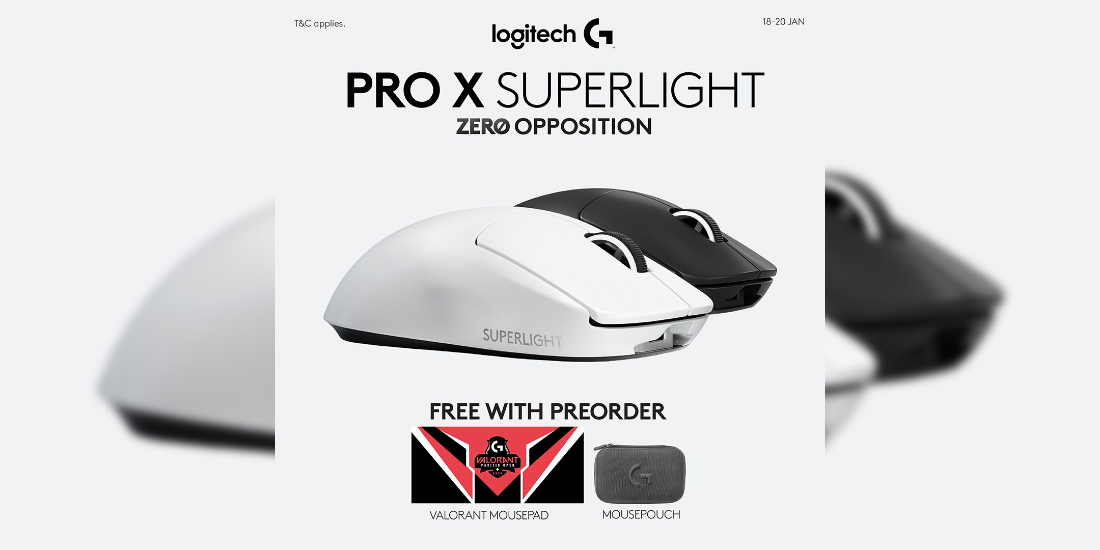 Logitech G PRO X SUPERLIGHT lightweight wireless gaming mouse announced at RM649; Free mousepad and mouse for preorders
