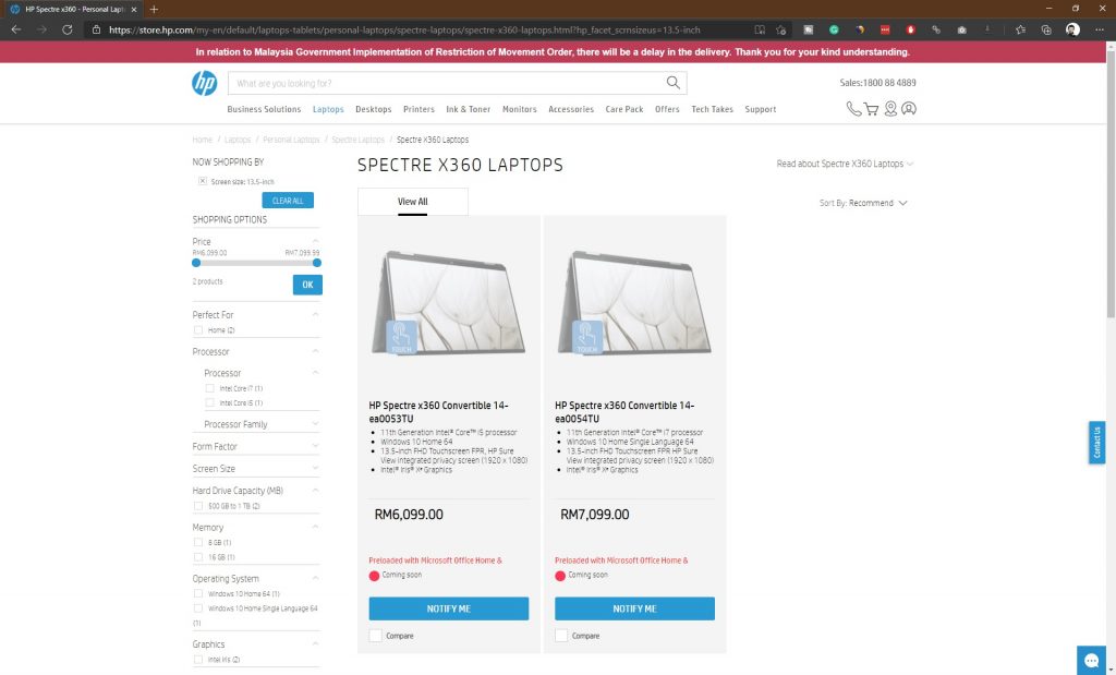 HP Spectre x360 13 14 inch price