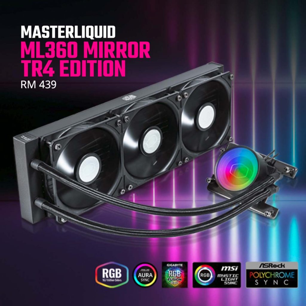 Cooler Master MasterLiquid ML360 Mirror TR4 Edition Price