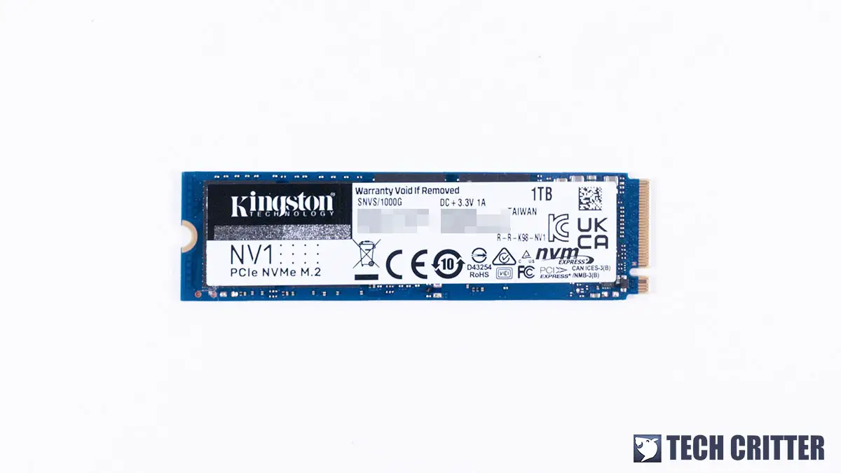 Review Kingston NV1 NVMe 1TB