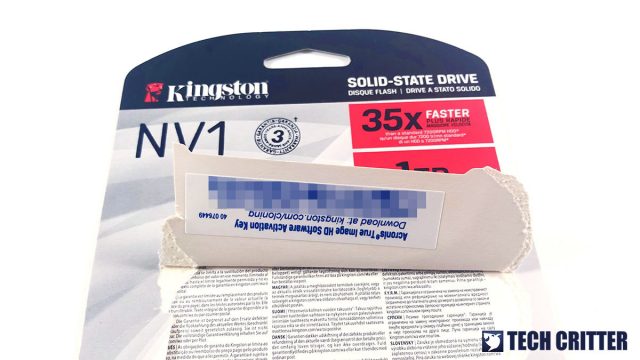 Kingston NV1 NVMe PCIe SSD 3B