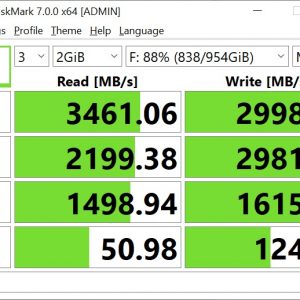 KLEVV CRAS C720 CrystalDiskMark 2GBb