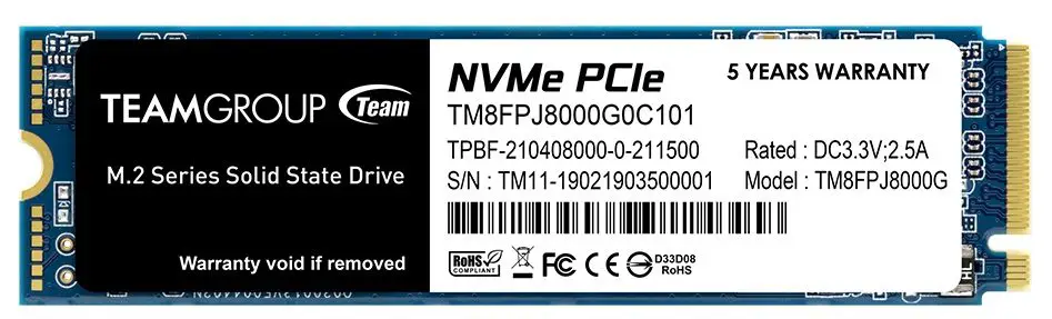 TEAMGROUPMP34Q M.2 PCIe SSD