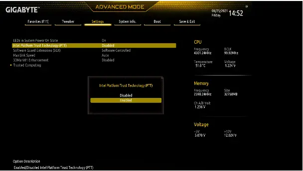 GIGABYTE BIOS