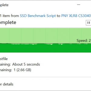PNY XLR8 CS3040 Copy File From SSD 1TB