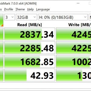 PNY XLR8 CS3040 CrystalDiskMark 32GB 1