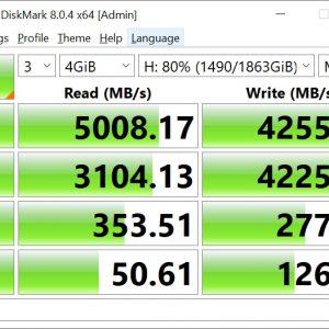 PNY XLR8 CS3040 CrystalDiskMark 4GB 2